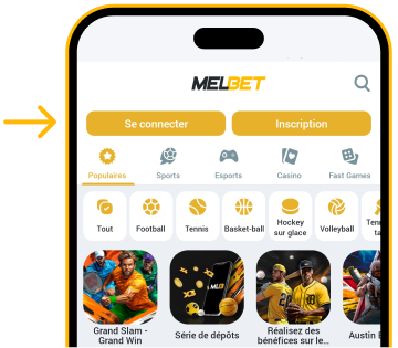 Cliquer sur inscription sur la page d’accueil Télécharger Melbet Gratuitement