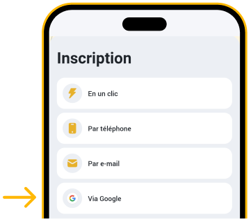 Cliquez sur “Inscription”, puis sur “Via Google” Télécharger Melbet Gratuitement